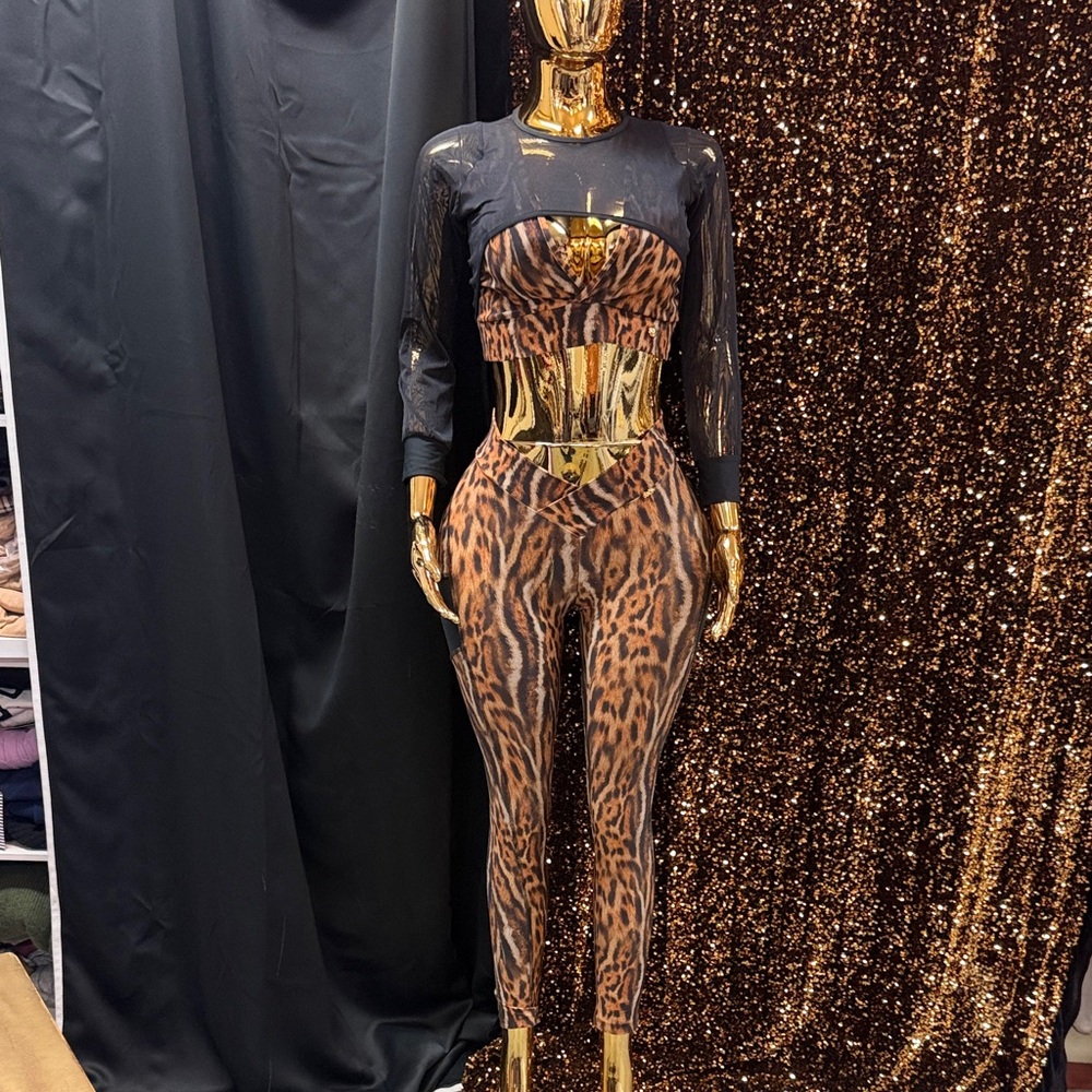 Leopard Print Jumpsuit